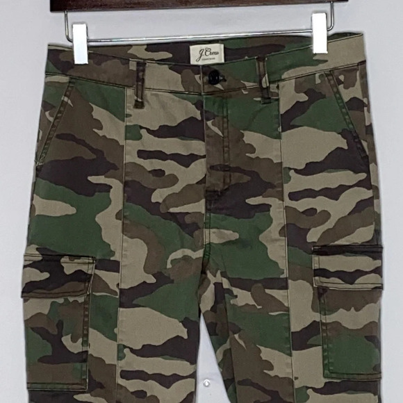 J. Crew Camo Toothpick Cargo Pants Ankle Length - Size 29 - Picture 3 of 7
